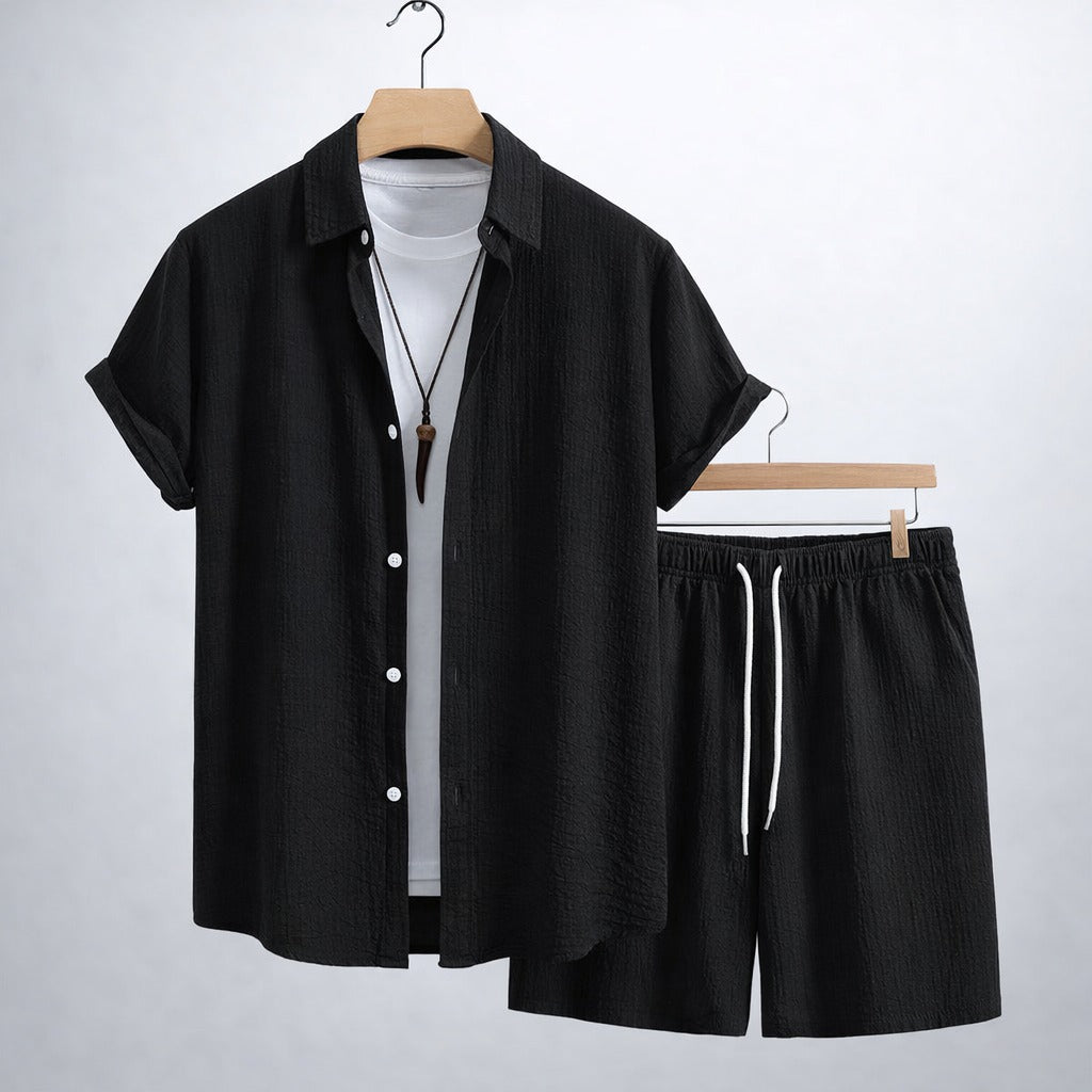 Milo linen set - Black