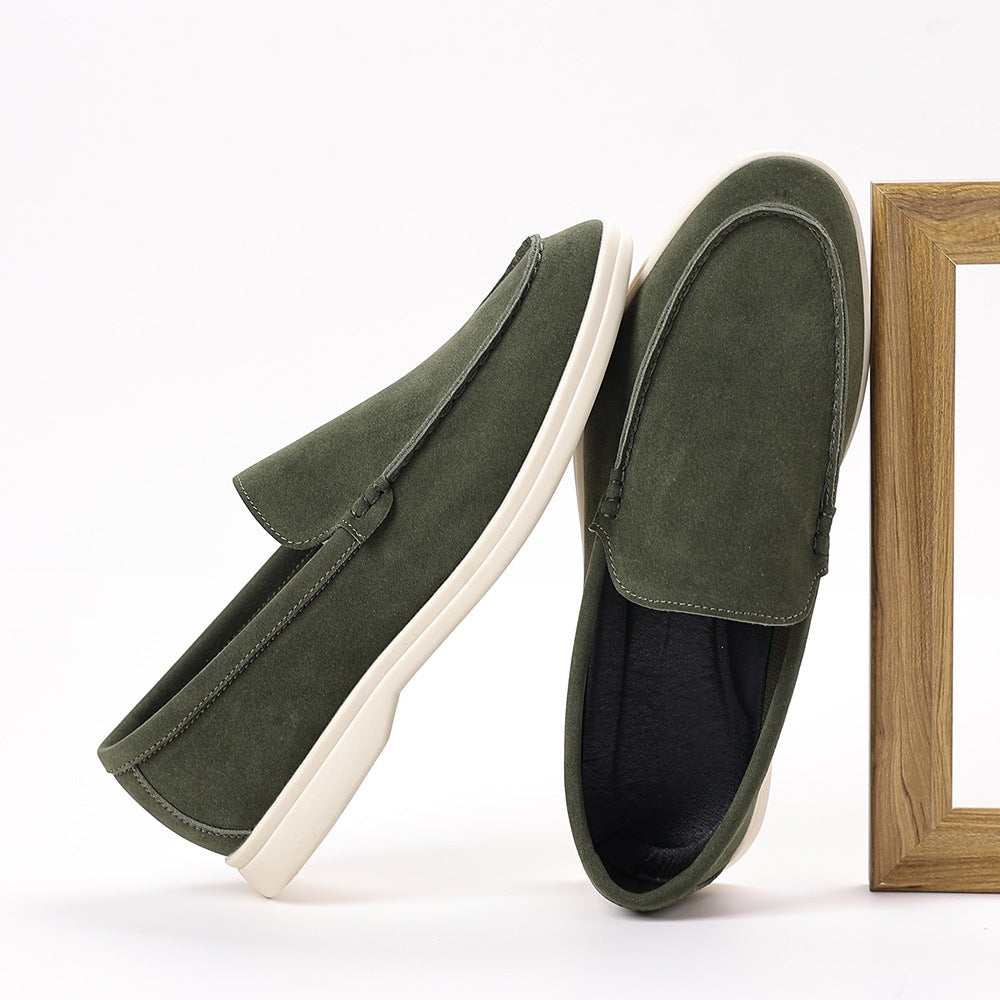 Milo suede moccasin loafers - Green detail