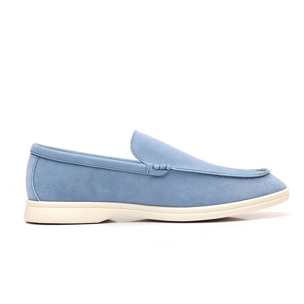 Milo suede moccasin loafers - Sky Blue detail