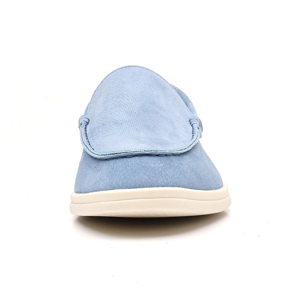 Milo suede moccasin loafers - Sky Blue detail