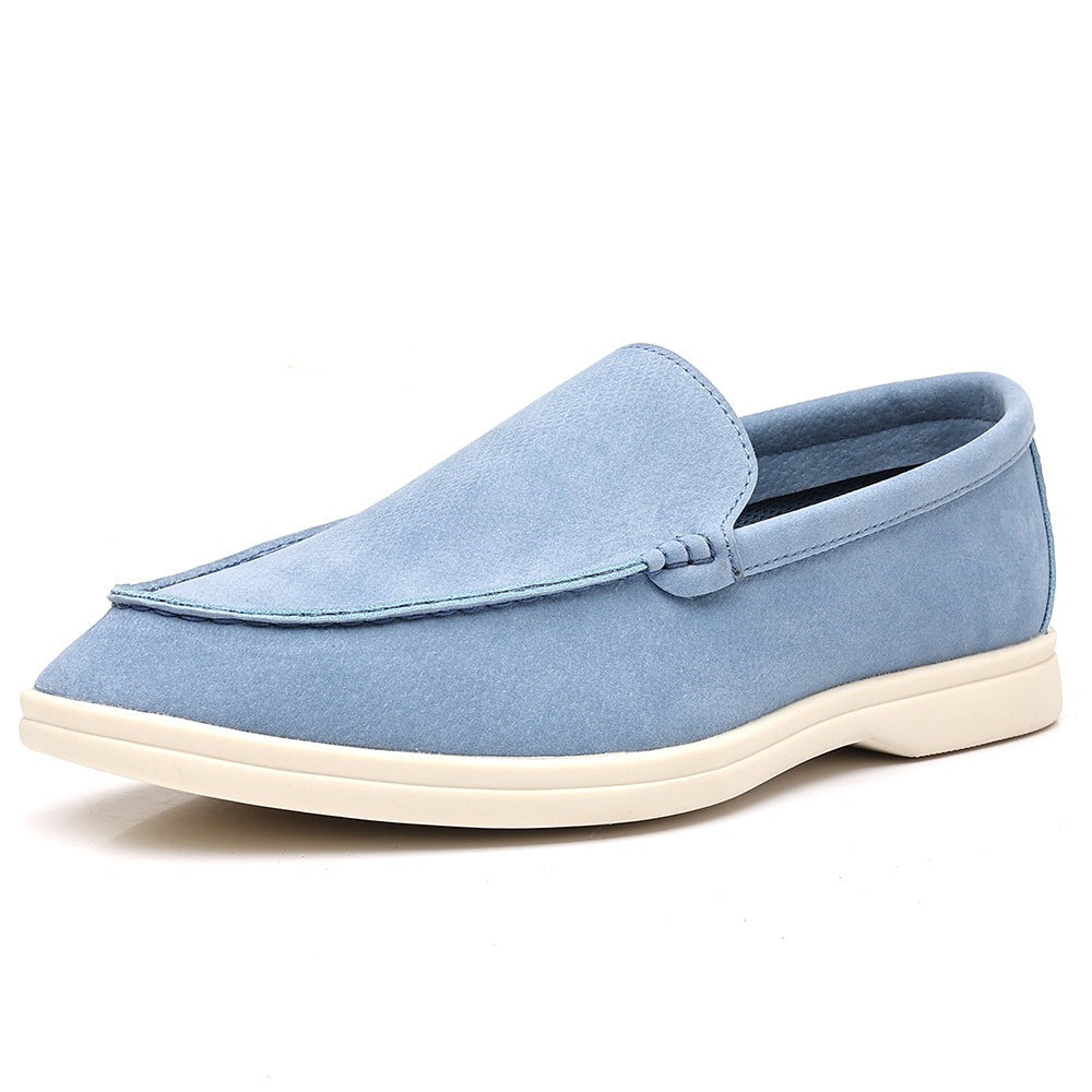 Milo suede moccasin loafers - Sky Blue detail
