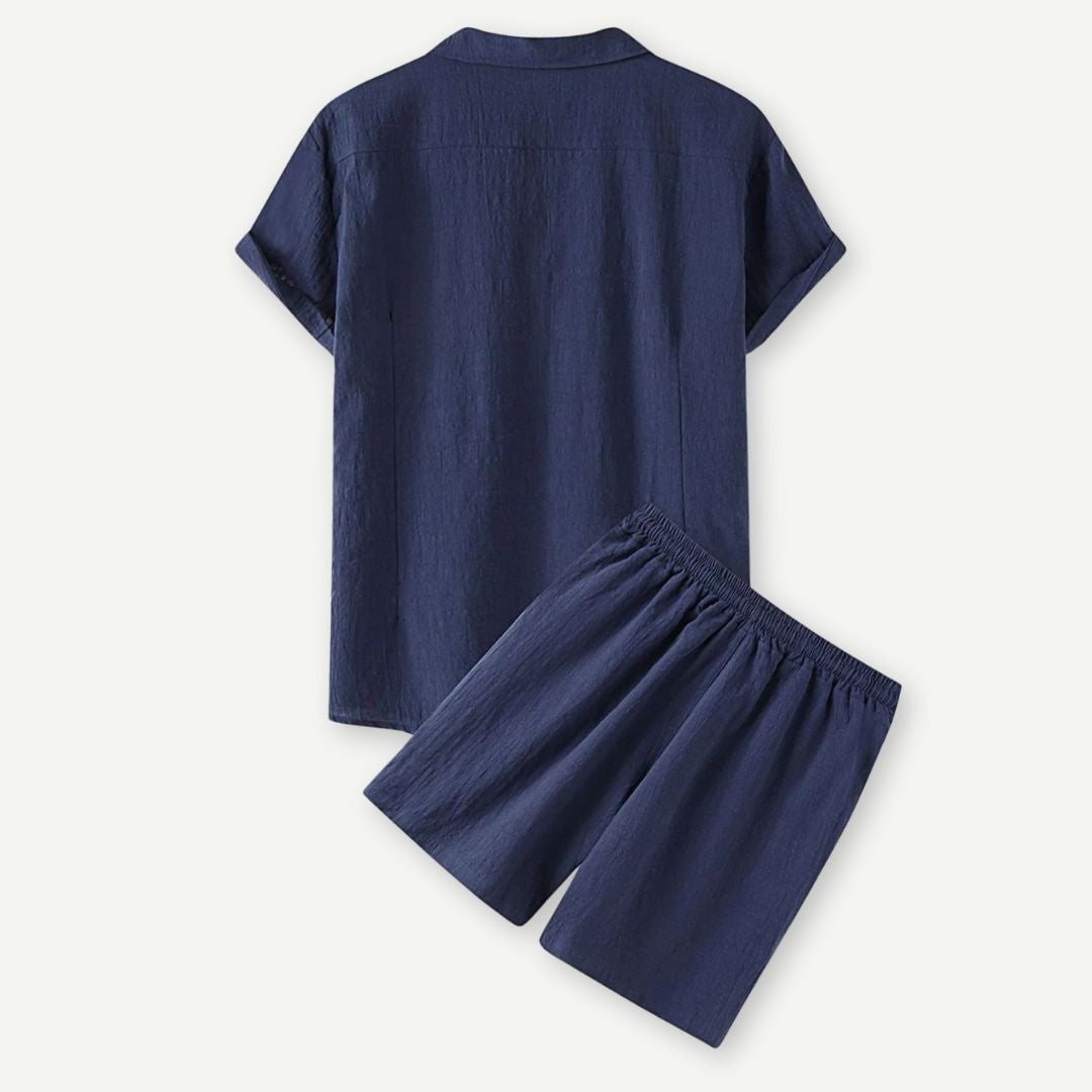 Milo linen set - Navy