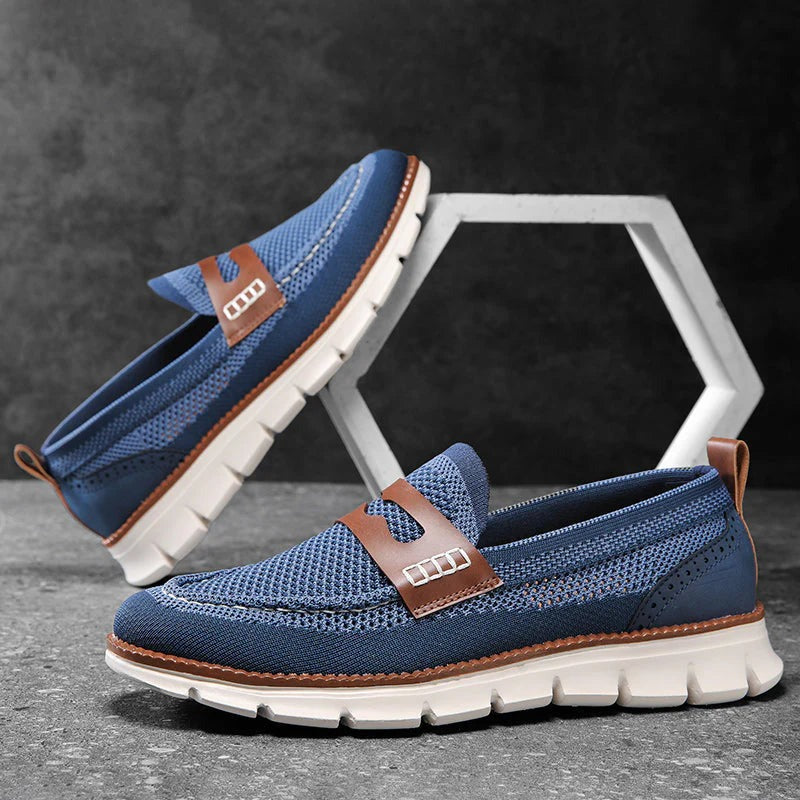 Milo mesh slip on shoes - Blue detail