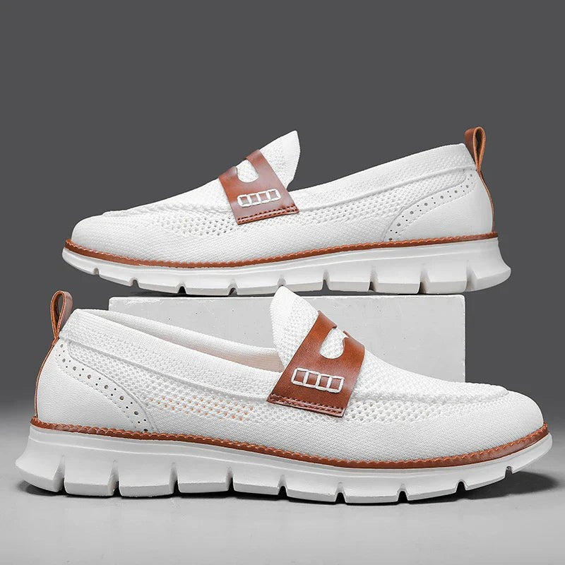 Milo mesh slip on shoes - White detail