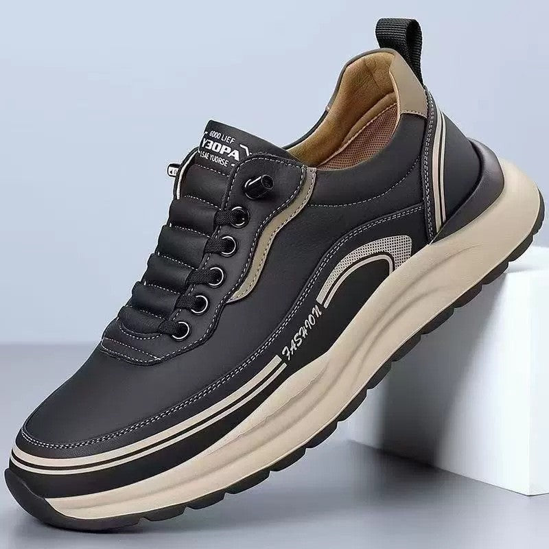 Milo leather casual sneakers - Black