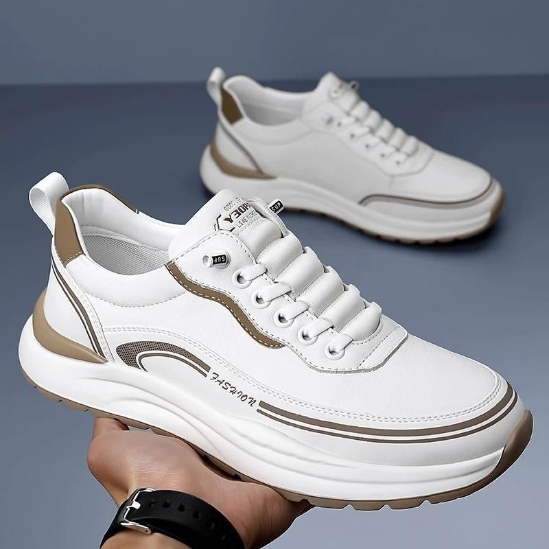 Milo leather casual sneakers - White
