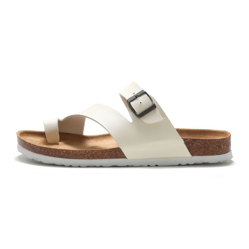 Milo cork thong sandals - White