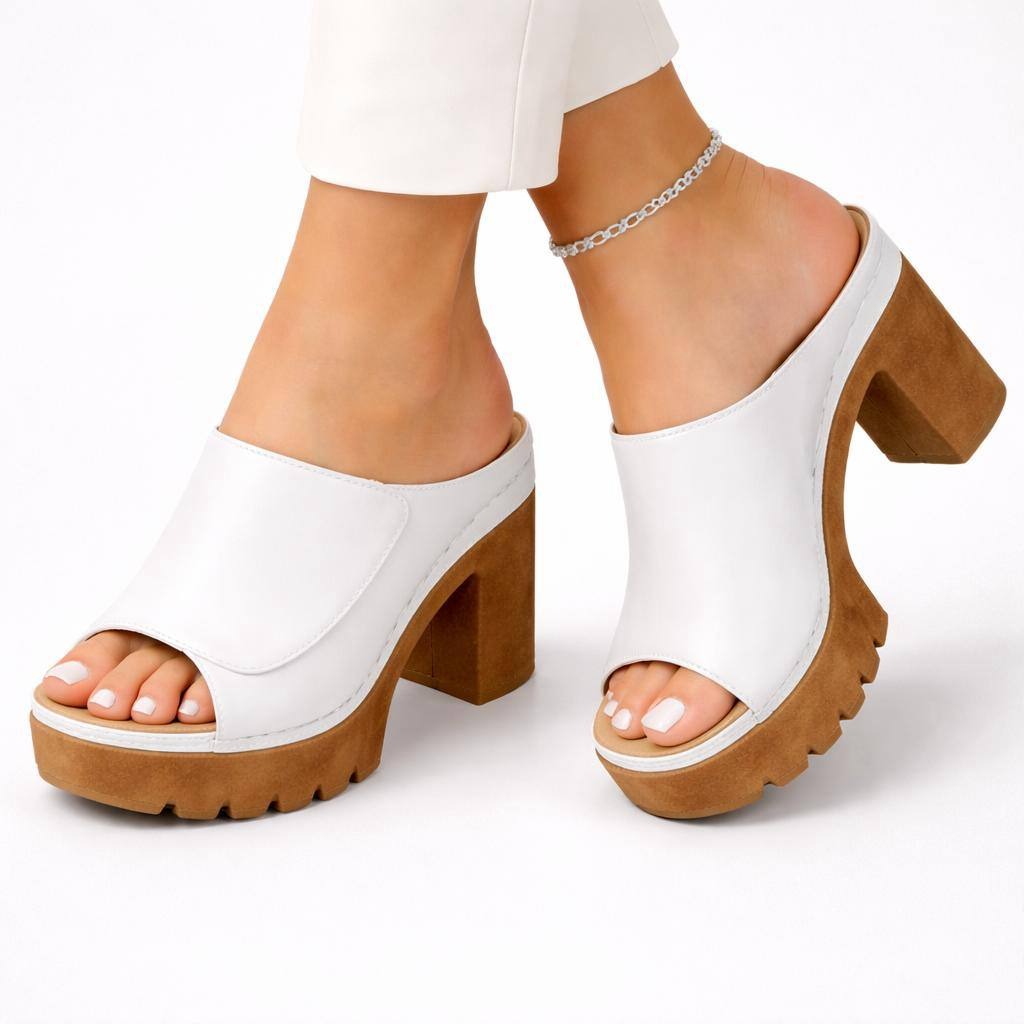 Mira platform mules - White