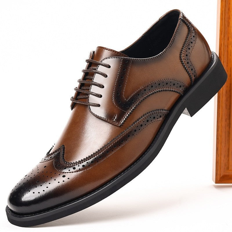 Nash brogue dress shoes - Brown