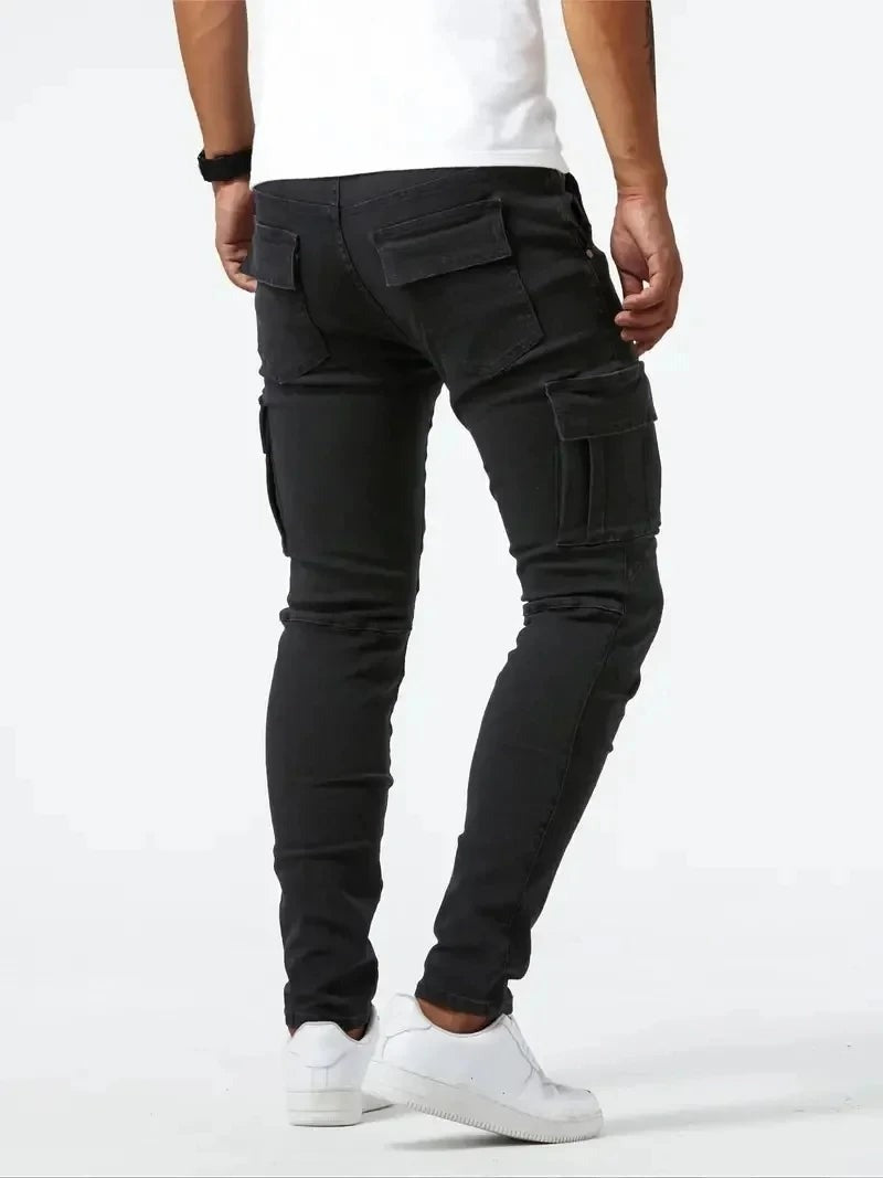 Nash cargo jeans - Black back view