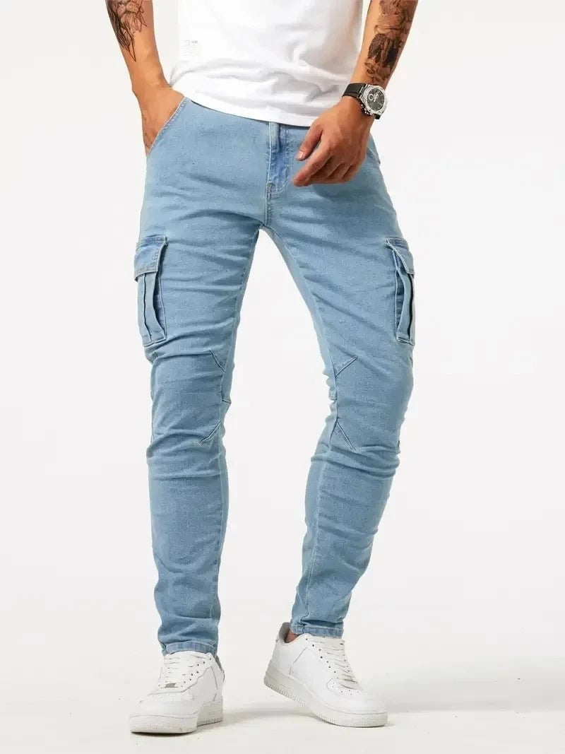 Nash cargo jeans - Blue detail