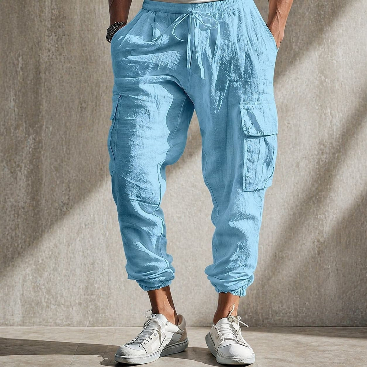 Nash Cargo Pants - Sky Blue