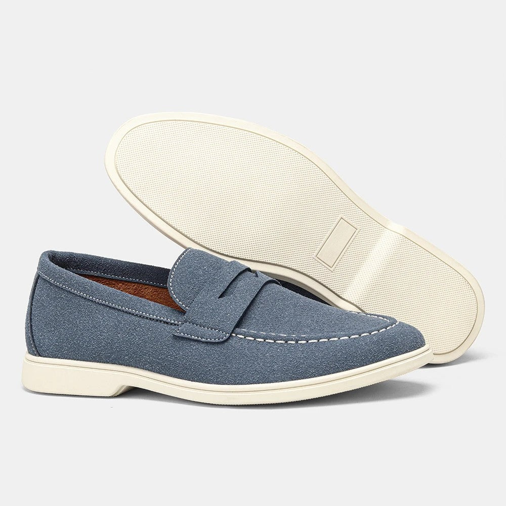 Niko penny loafers - Blue sole view