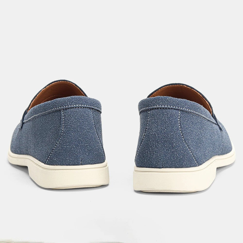 Niko penny loafers - Blue back view