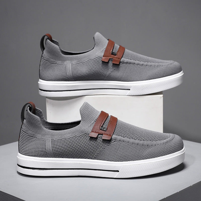 Noah slip on knit shoes - Gray detail