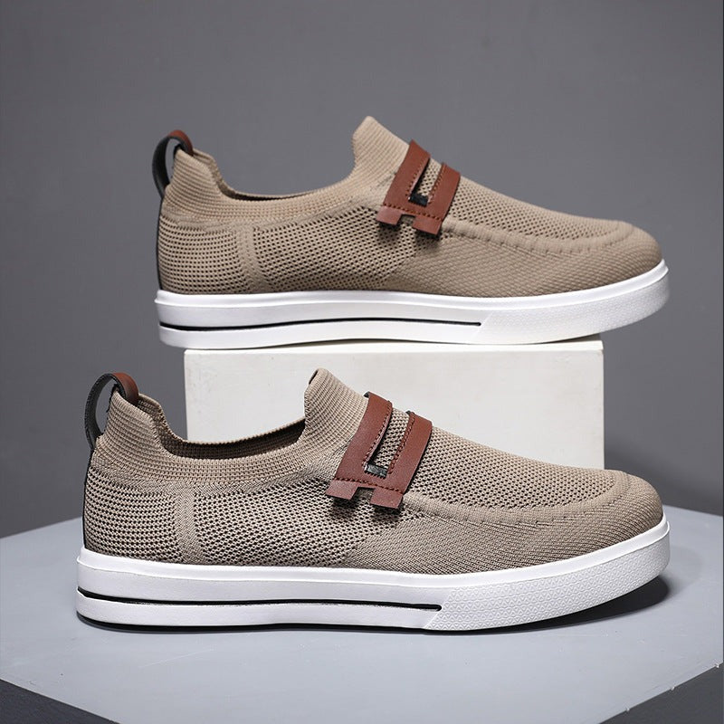 Noah slip on knit shoes - Khaki detail
