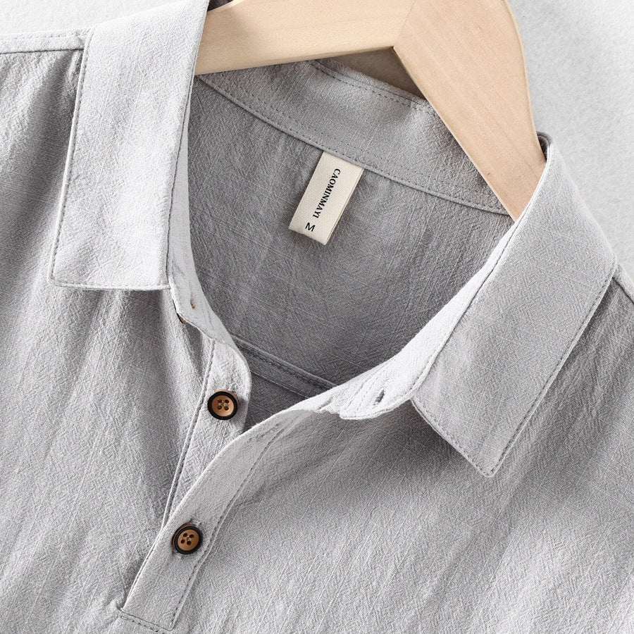 Hayes | Men's Summer Short Sleeve Linen Polo Shirt