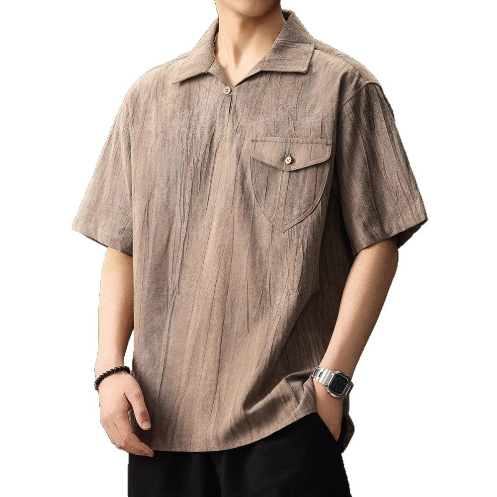 Luke | Men's Summer Casual Linen Polo Shirt