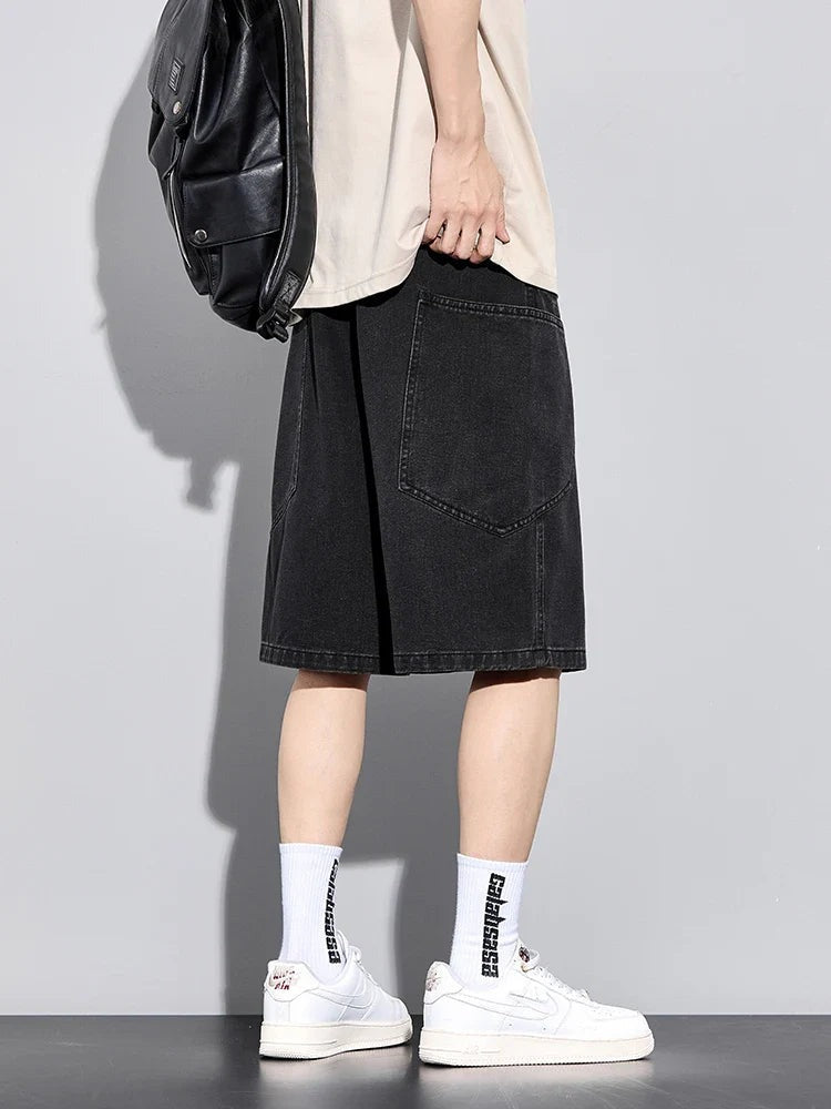 Oliver denim shorts - Black back
