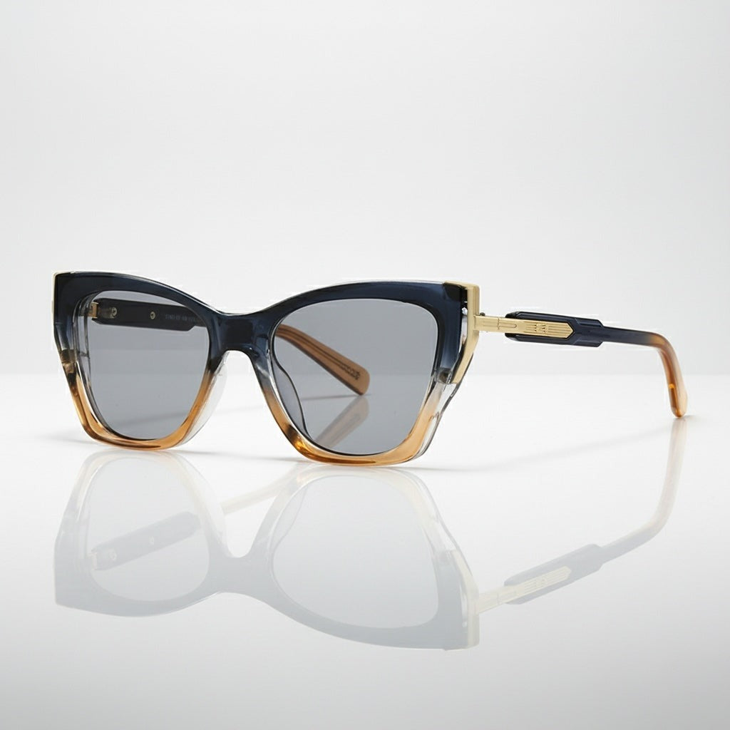 Olivia rectangle sunglasses - Blue