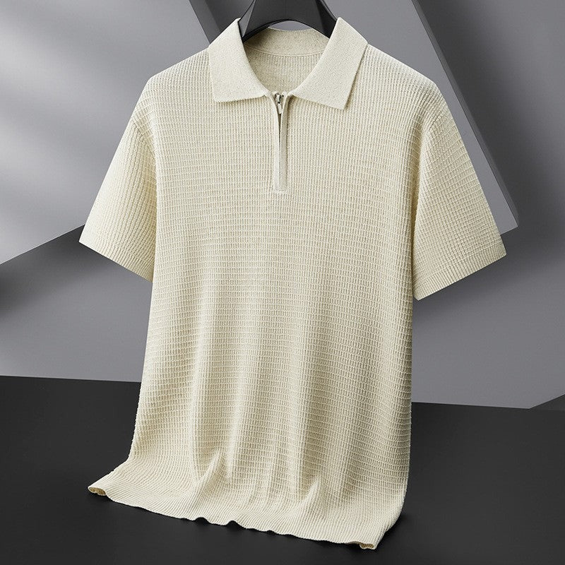 Otto knit polo shirt - Beige