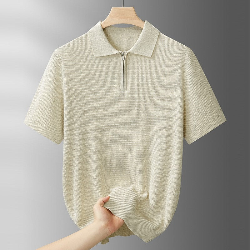 Otto knit polo shirt - Beige