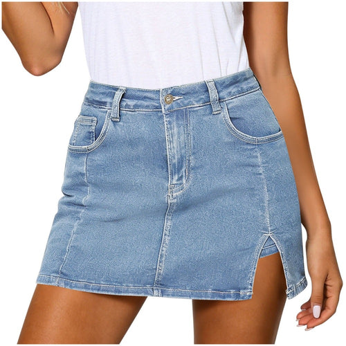 Piper denim skort - Blue
