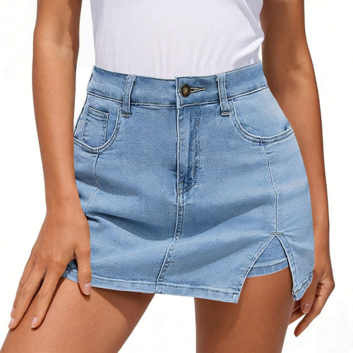 Piper denim skort - Blue