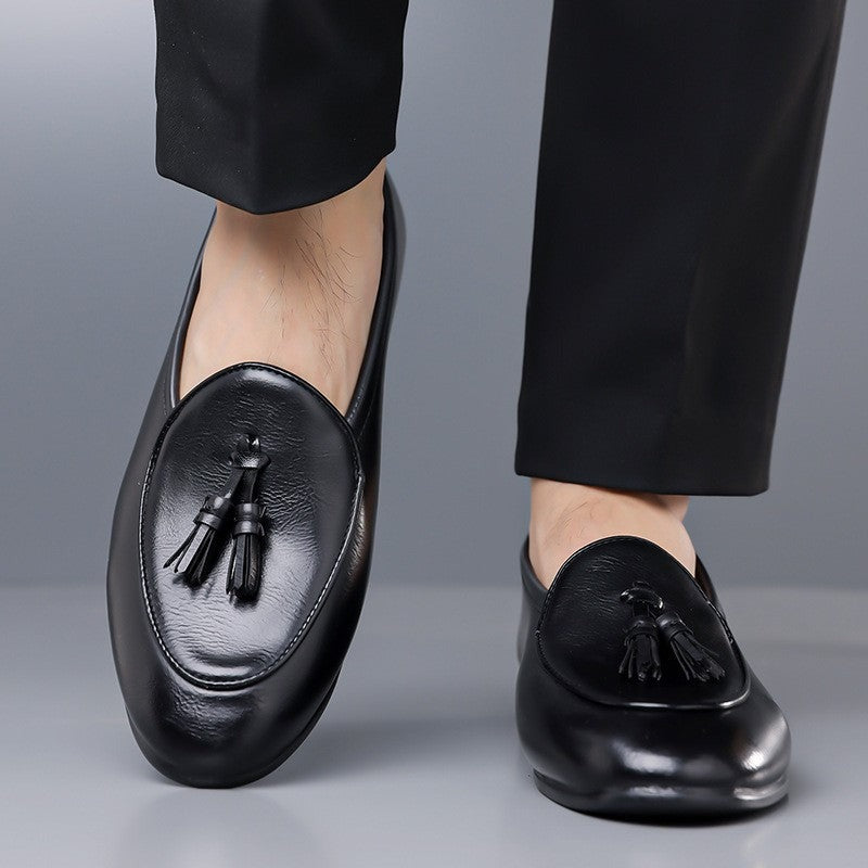 Porter leather loafers - Black