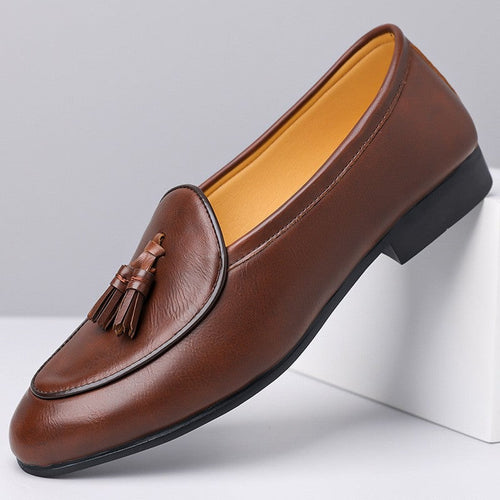 Porter leather loafers - Brown