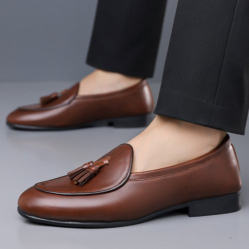 Porter leather loafers - Brown