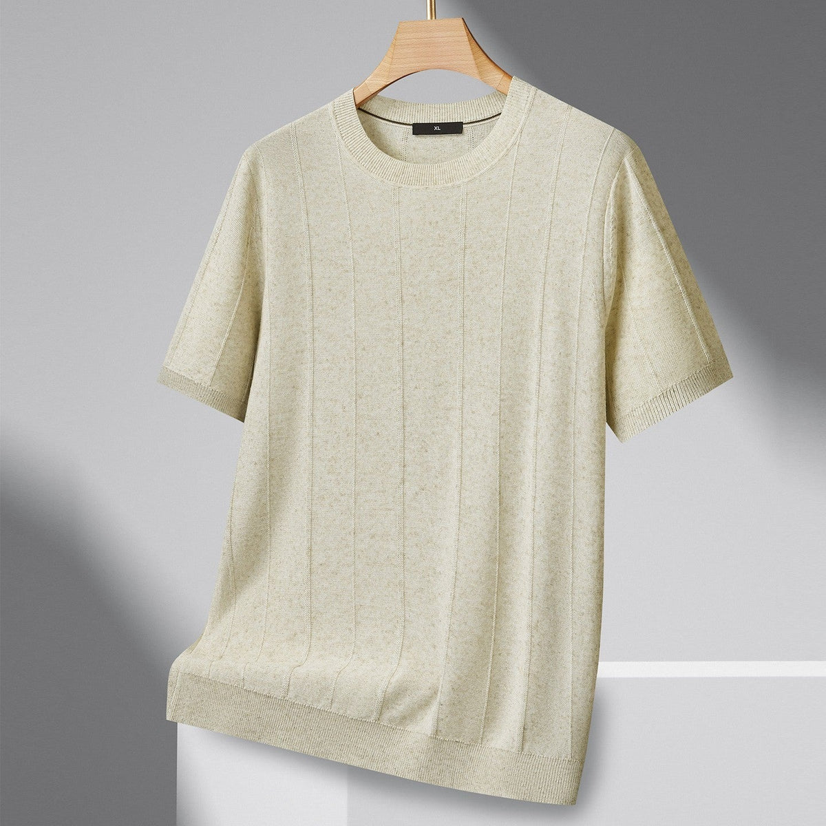 Porter knit t shirt - Beige