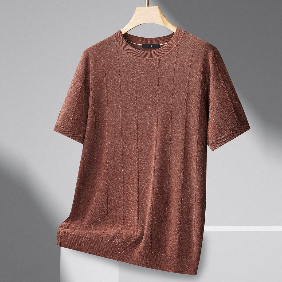 Porter knit t shirt - Red