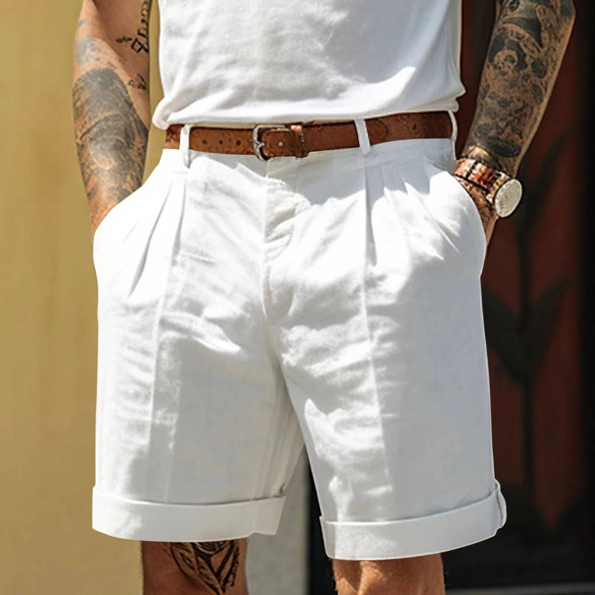 Porter shorts - White