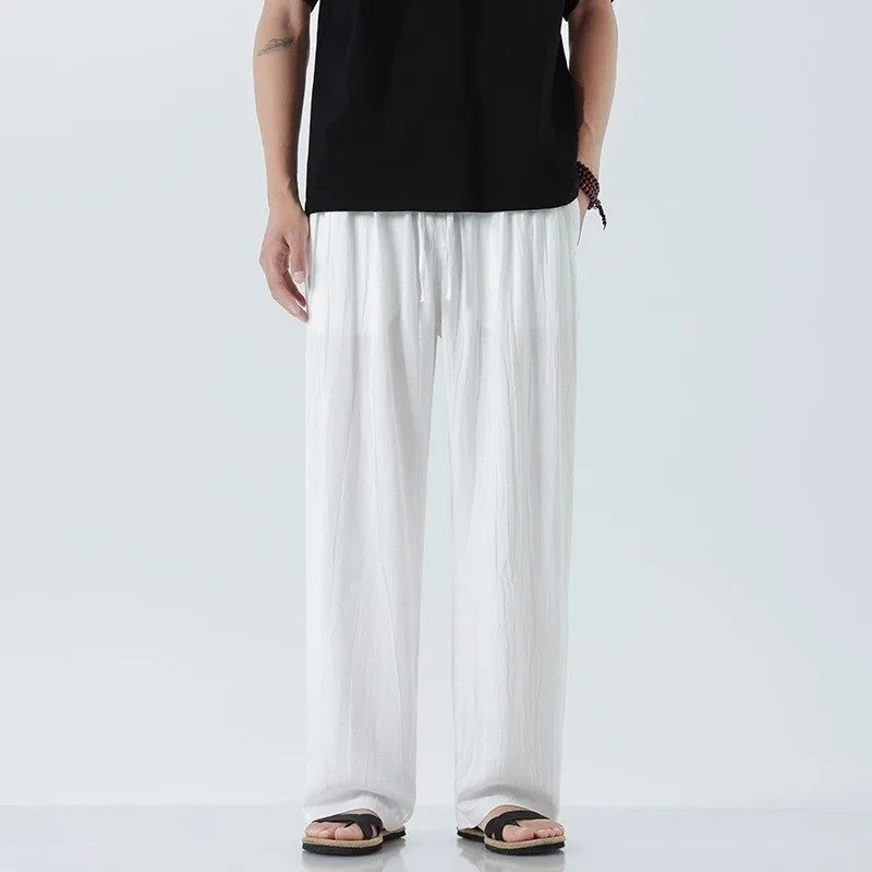 Porter linen pants - White