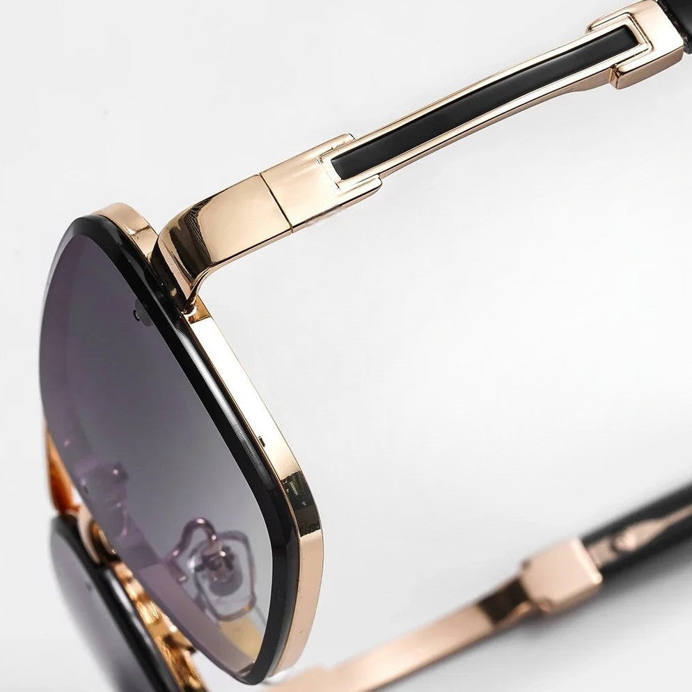 Reeve square sunglasses - Gold/Gray