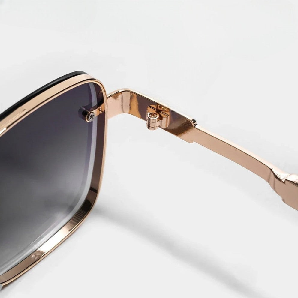 Reeve square sunglasses - Gold/Gray