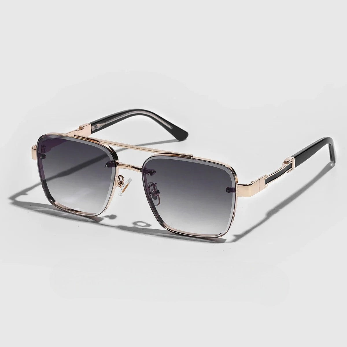 Reeve square sunglasses - Gold/Gray