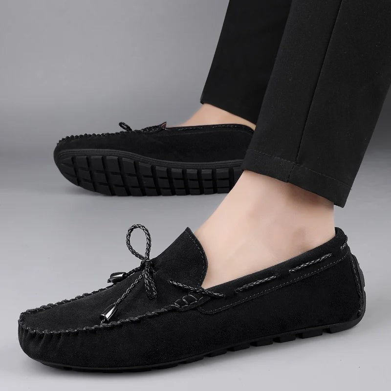 Henry Loafers - Black on foot