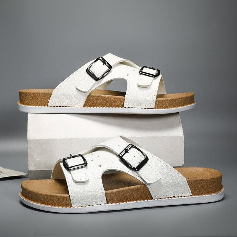 Rocco slide sandals - White