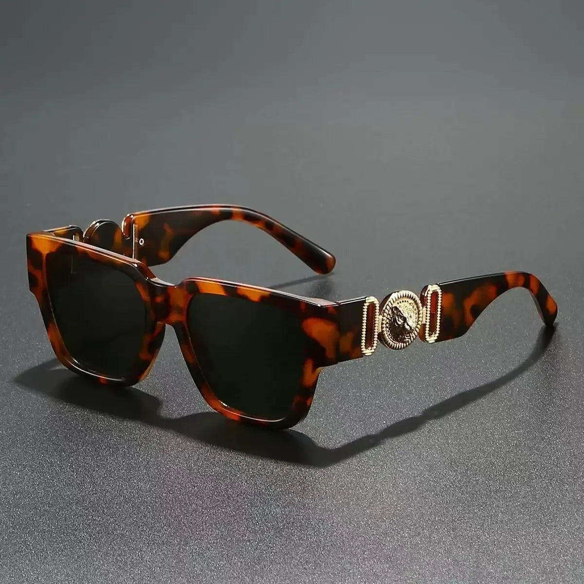 Rocco square designer sunglasses - Leopard