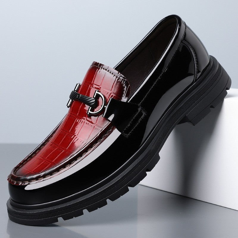 Roman platform loafers - Red