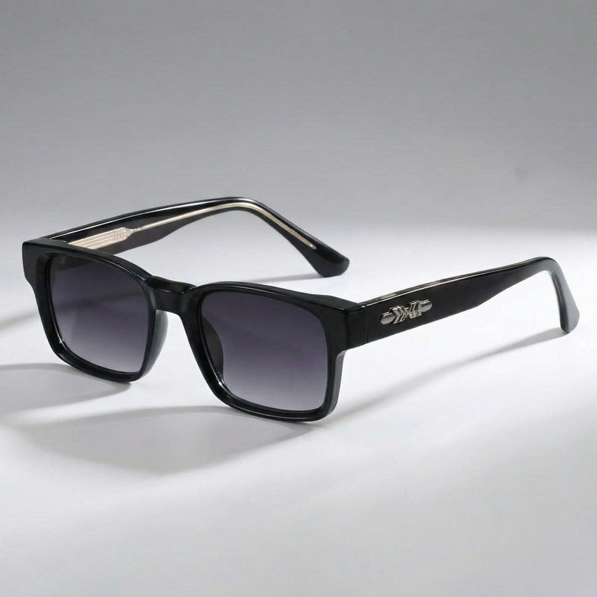 Rory rectangle sunglasses - Black