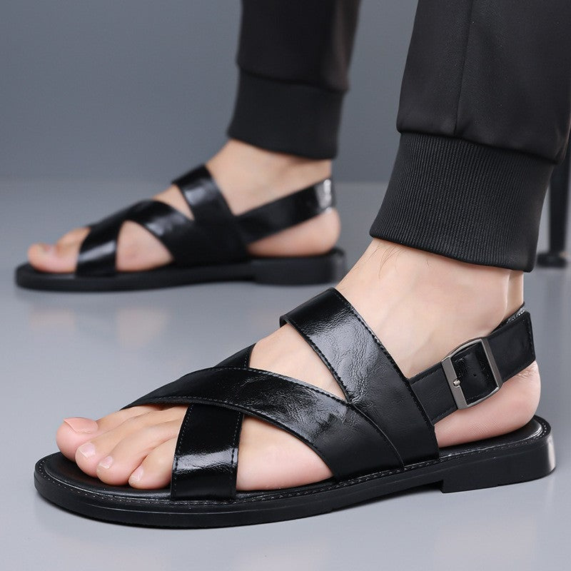 Rory ankle strap sandals - Black