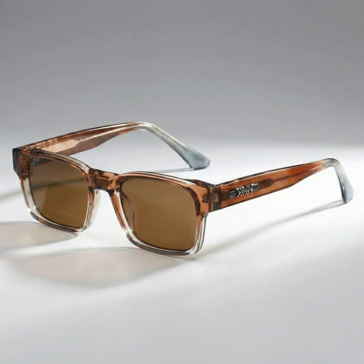 Rory rectangle sunglasses - Brown
