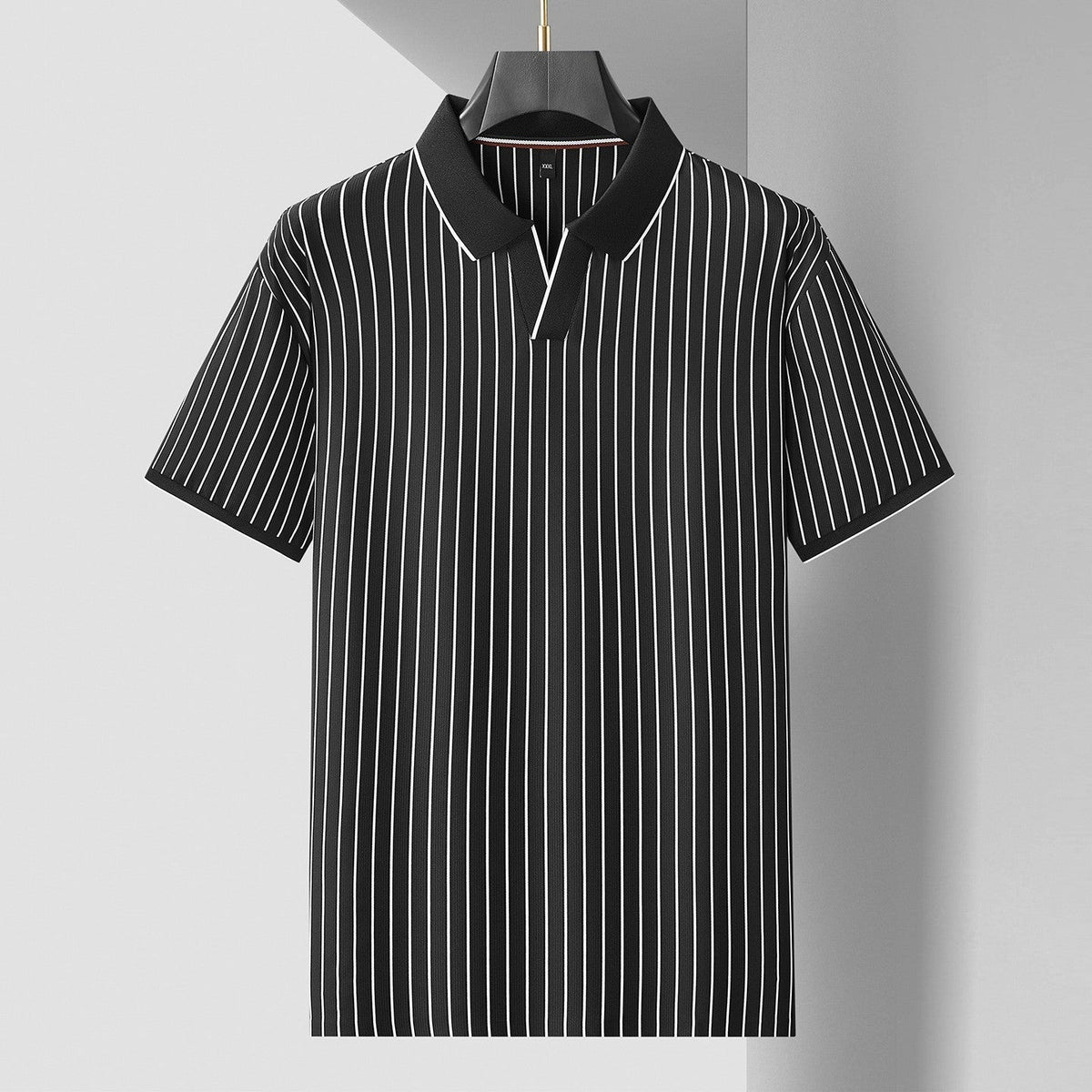 Rory striped polo shirt - Black