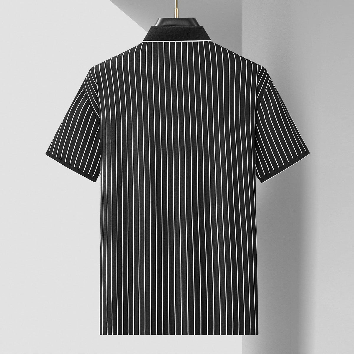Rory striped polo shirt - Black