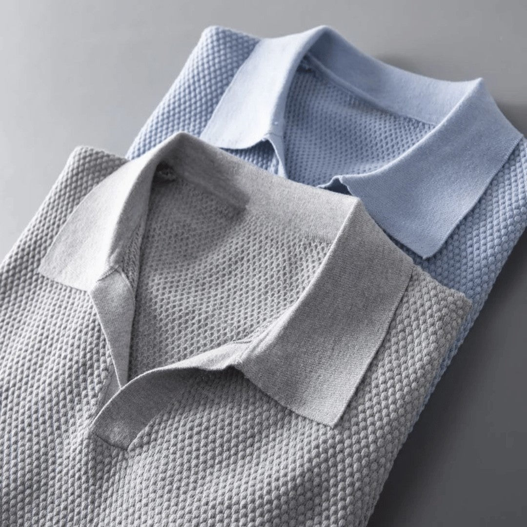 Rory knit polo - collar detail