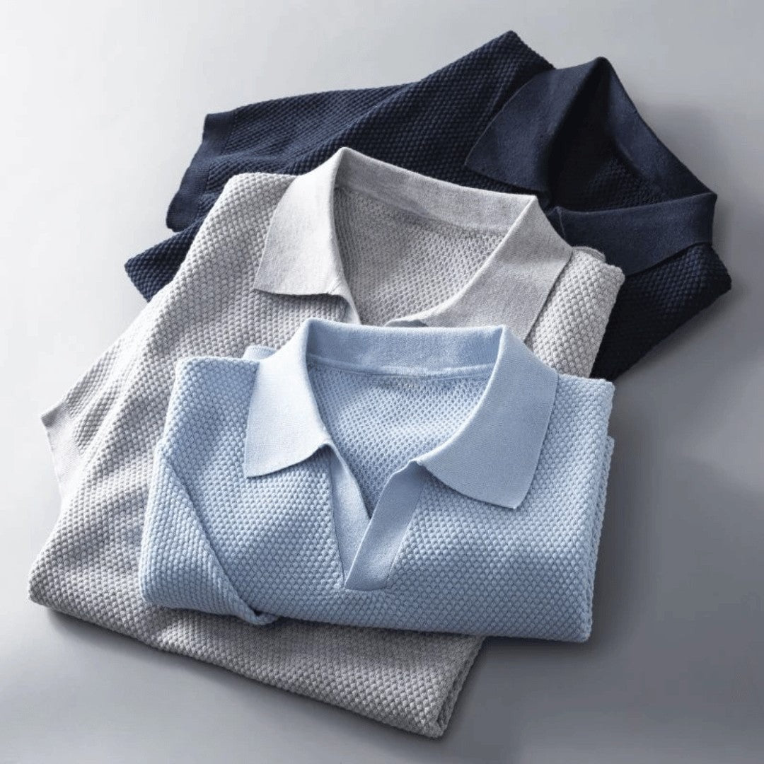 Rory knit polo - fabric detail