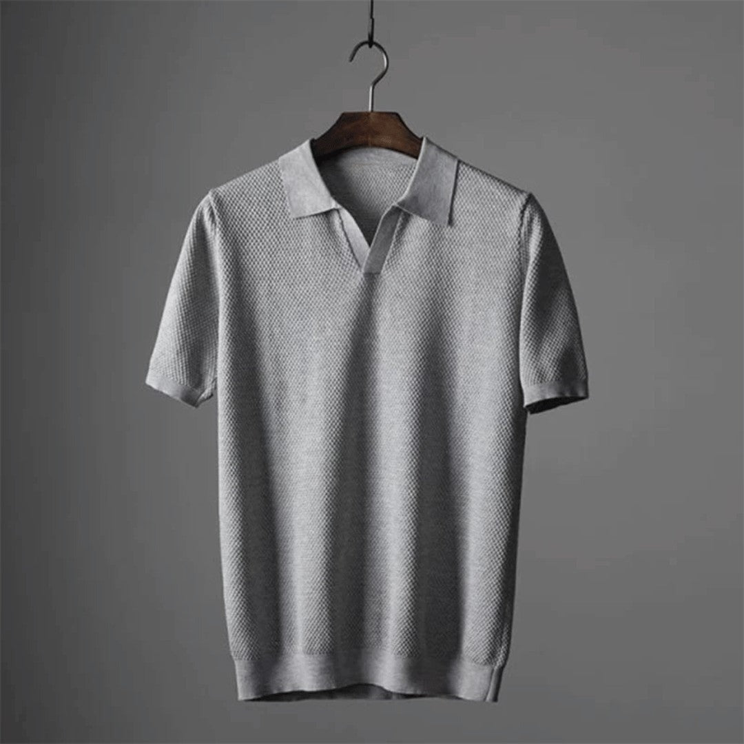 Rory knit polo - Gray